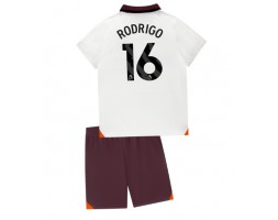 Manchester City Rodri Hernandez #16 Gostujuci Dres za Dječji 2023-24 Kratak Rukavima (+ kratke hlače)